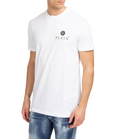 Shop Philipp Plein Hexagon T-shirt In White