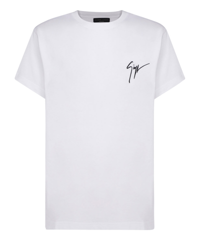 Shop Giuseppe Zanotti T-shirt In White