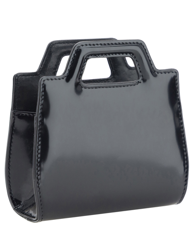 Shop Ferragamo Wanda Micro Shoulder Bag In Black