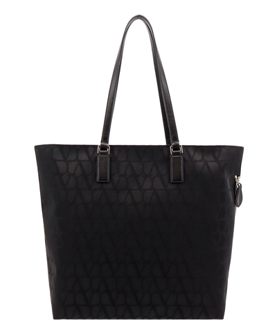 Shop Valentino Toile Iconographe Tote Bag In Black