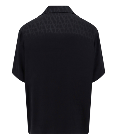 Shop Valentino Toile Iconographe Short Sleeve Shirt In Black