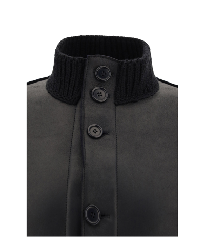 Shop Salvatore Santoro Leather Jackets In Black