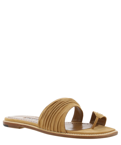 Shop Manolo Blahnik Tibo Sandals In Brown