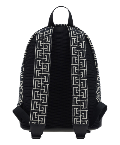 Shop Balmain Backpack In Black