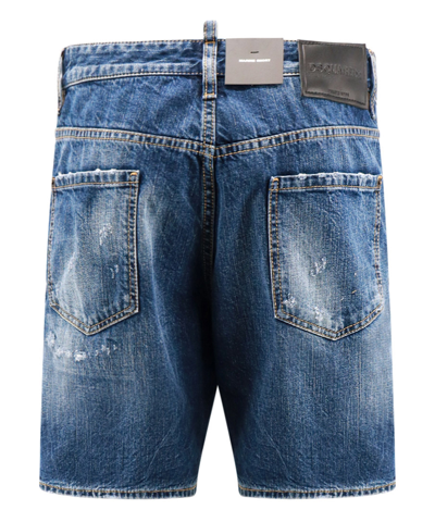 Shop Dsquared2 Marine Shorts In Blue