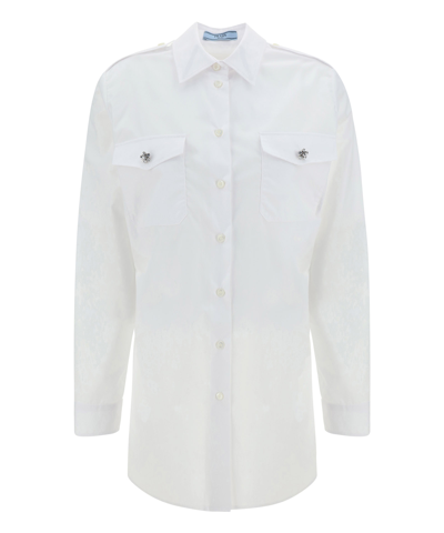 Shop Prada Shirt In White