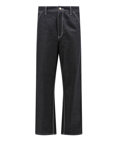 Shop Carhartt Simple Trousers In Black