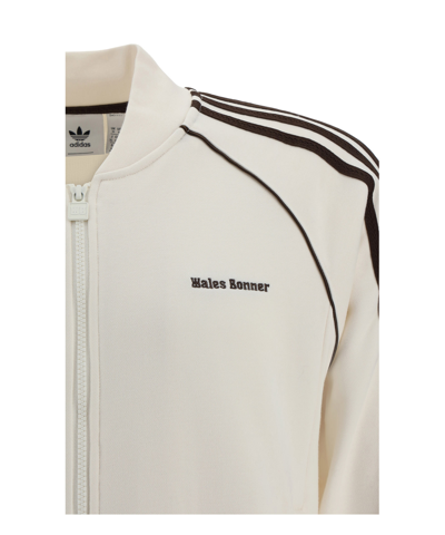 Shop Adidas Originals Adidas X Wales Bonner Zip-up Sweatshirt In White