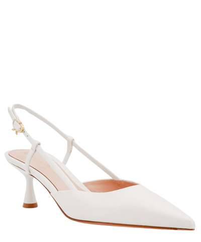 Gianvito Rossi Ascent 55 Slingback Pumps In White