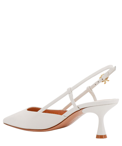 Gianvito Rossi Ascent 55 Slingback Pumps In White