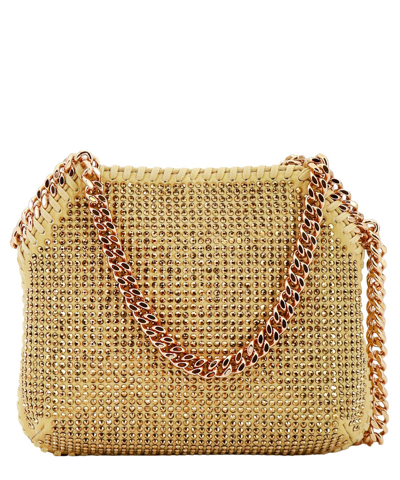 Shop Stella Mccartney Falabella Crossbody Bag In Gold