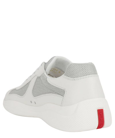 Shop Prada America&#039;s Cup New Sneakers In White