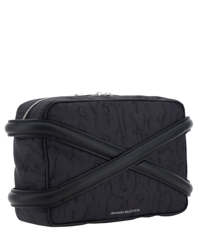 Alexander Mcqueen Harness Crossbody Bag In Black