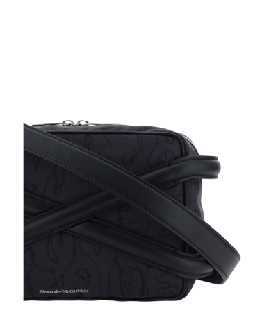 Alexander Mcqueen Harness Crossbody Bag In Black