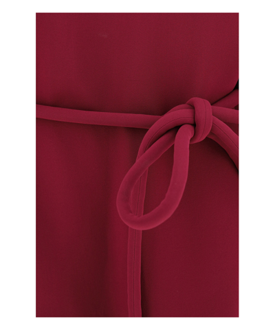 Shop Fendi Cady Mini Dress In Red