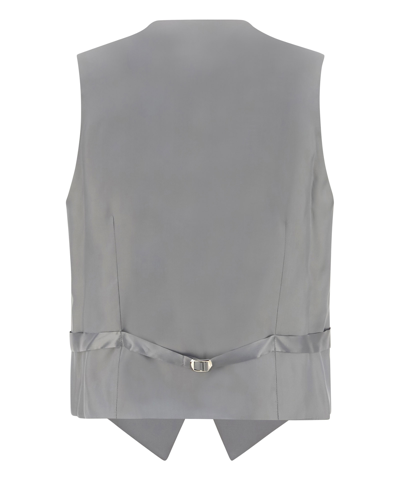 Shop Gi Capri Waistcoat In Grey