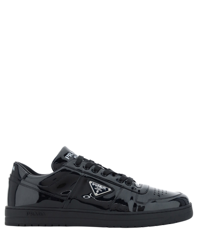 Shop Prada Downtown Sneakers In Black