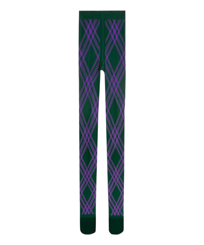 Shop Burberry Tights In Violet