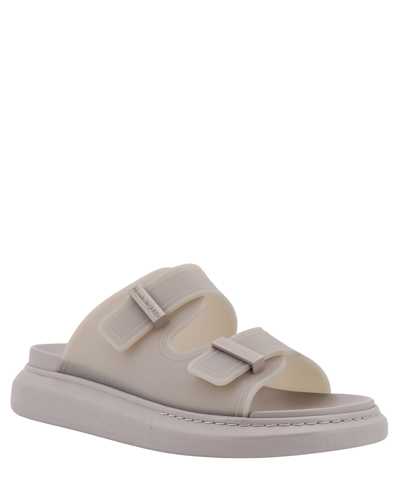 Shop Alexander Mcqueen Hybrid Sandals In Grey