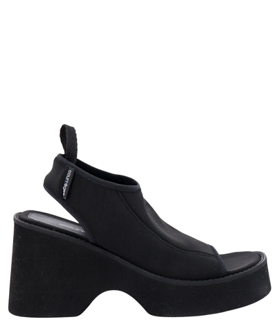 Shop Courrèges Heeled Sandals In Black