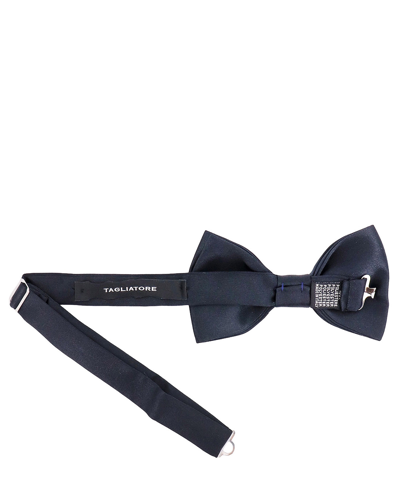 Shop Tagliatore Bow Tie In Blue