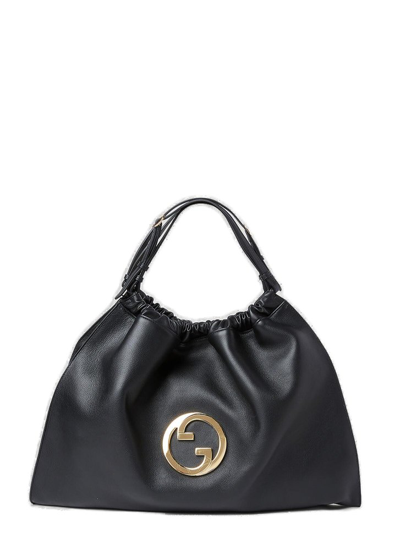 Shop Gucci Blondie Large Tote Bag In Black