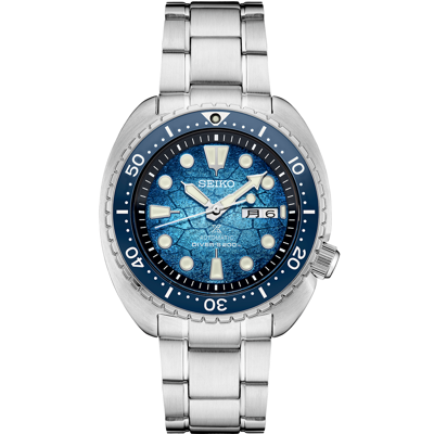Pre-owned Seiko Prospex Blue Unisex Adult Watch - Srph59 Extra Blue Band