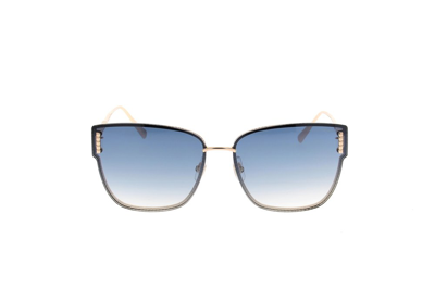Shop Chopard Eyewear Square Frame Sunglasses In Gold