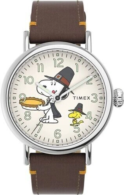 Pre-owned Timex Watch Standard 40mm Peanuts Snoopy Tw2v60100