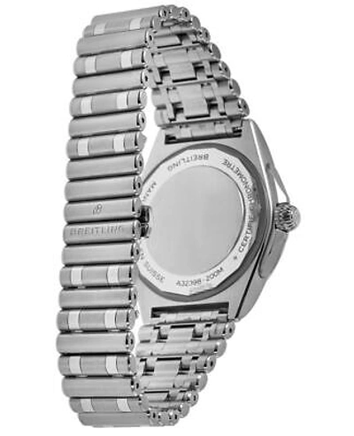 Pre-owned Breitling Chronomat Automatic Gmt 40 White Dial Men's Watch A32398101a1a1