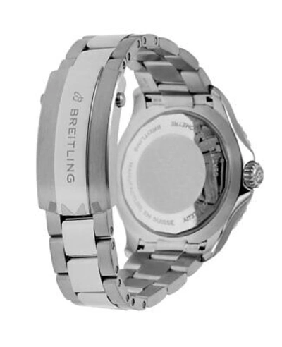 Pre-owned Breitling Superocean Automatic 44 Turquoise Dial Men's Watch A17376211l2a1