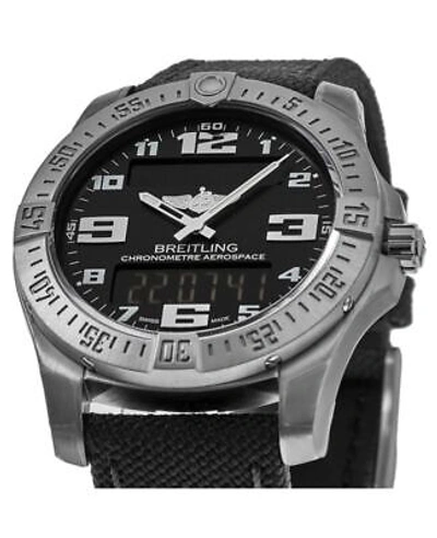 Pre-owned Breitling Aerospace Evo Gmt Analog Digital Men's Watch E7936310/bc27-109w