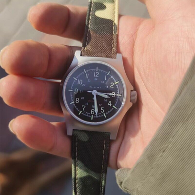 Pre-owned Merkur Mens Pilot Watches Retro Watch Manual Wind Mechanical Wristwatch M01d