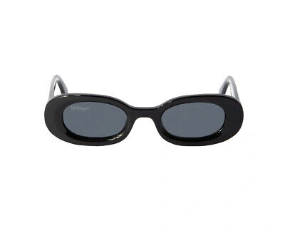 Pre-owned Off-white Sunglasses Oeri087 Amalfi 1007 Black Black Grey Men Women In Gray
