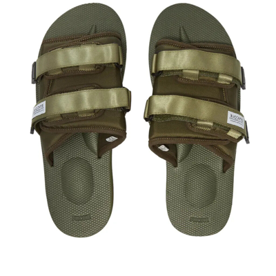 Pre-owned Suicoke Moto-cab Sandals Olive In Green