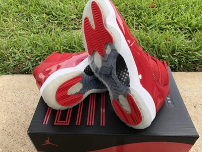 Pre-owned Jordan Nike Air  11 Xi Retro High Win Like '96 Us Men Sz 10 378037 623 Ds In Red