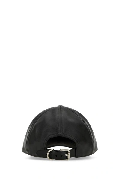 Shop Jw Anderson Unisex Black Leather Baseball Cap