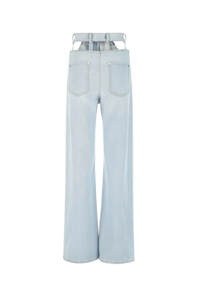 Shop Maison Margiela Woman Denim Wide-leg Jeans In Blue