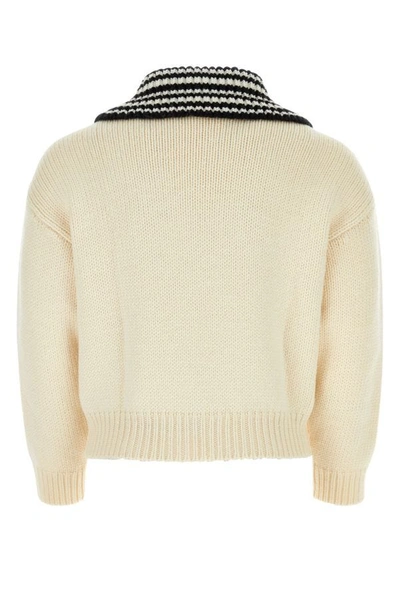 Shop Marni Man Ivory Wool Sweater In White