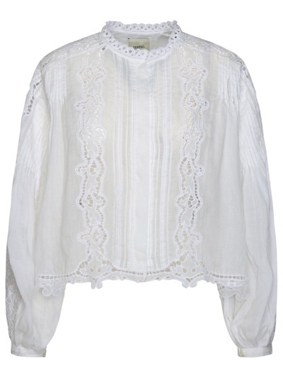 Shop Isabel Marant Lace Detailed Long In White