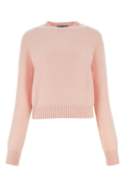 Shop Prada Woman Pink Cashmere Sweater