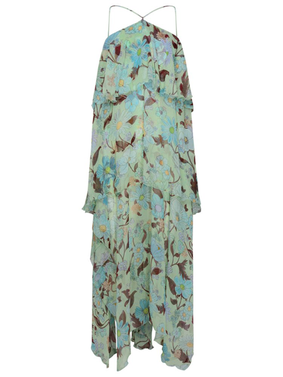 Shop Stella Mccartney Floral Printed Maxi Dress In Multi