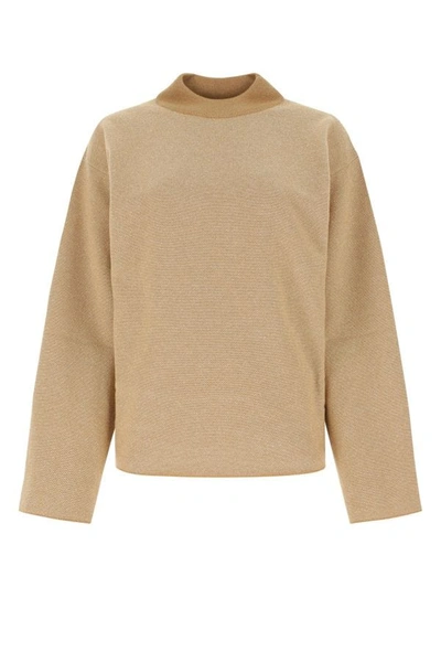 Shop The Row Woman Melange Beige Cashmere Blend Sweater In Brown