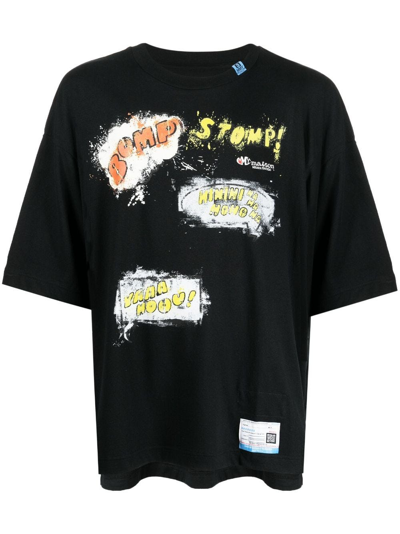 Shop Miharayasuhiro Words Balloon Graphic-print T-shirt In Nero