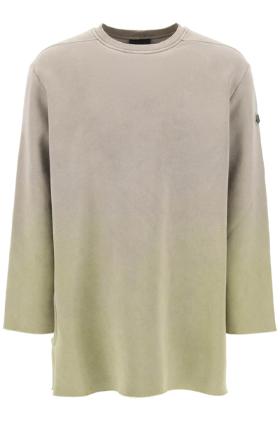 Shop Moncler Genius Subhuman Cut-out Sweatshirt In Acid Degrade (beige)