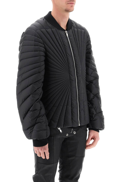 Shop Moncler Genius Radiance Flight Jacket In Black (black)