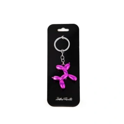 Shop Helio Ferreti Pink Metallic Puppy Keychain