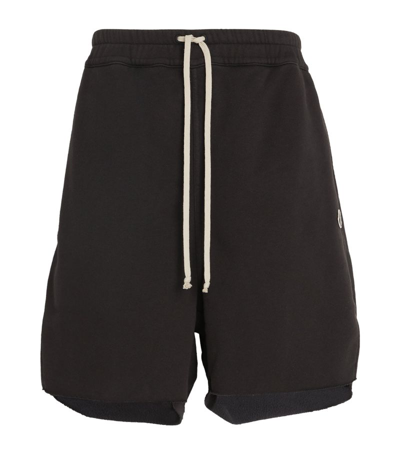 Shop Rick Owens X Moncler Long Boxer Shorts In Black