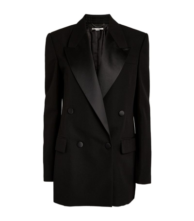 Shop Stella Mccartney Wool Tuxedo Jacket In Black