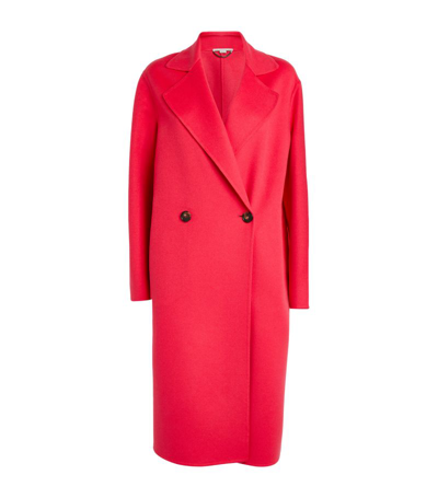 Shop Stella Mccartney Wool Double-breasted Coat In Pink